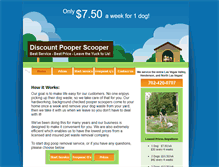 Tablet Screenshot of discountpooperscooper.com